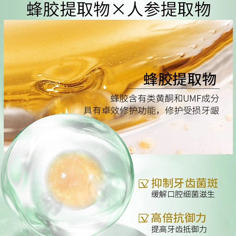 同仁堂南京同仁堂人参蜂胶养护牙膏黄牙渍口气清新护龈健齿中老年人正品 5支装【团购钜惠】【巩固装】 【防伪可查买得放心】
