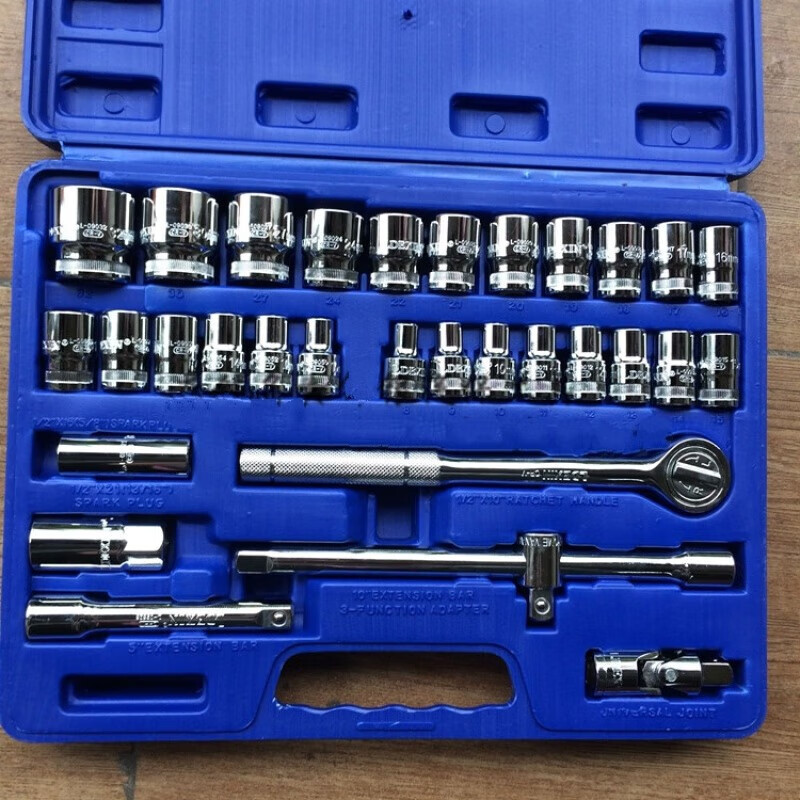 定制信鉻钒钢 32件套套筒组套工具套筒扳手五金工具组合
