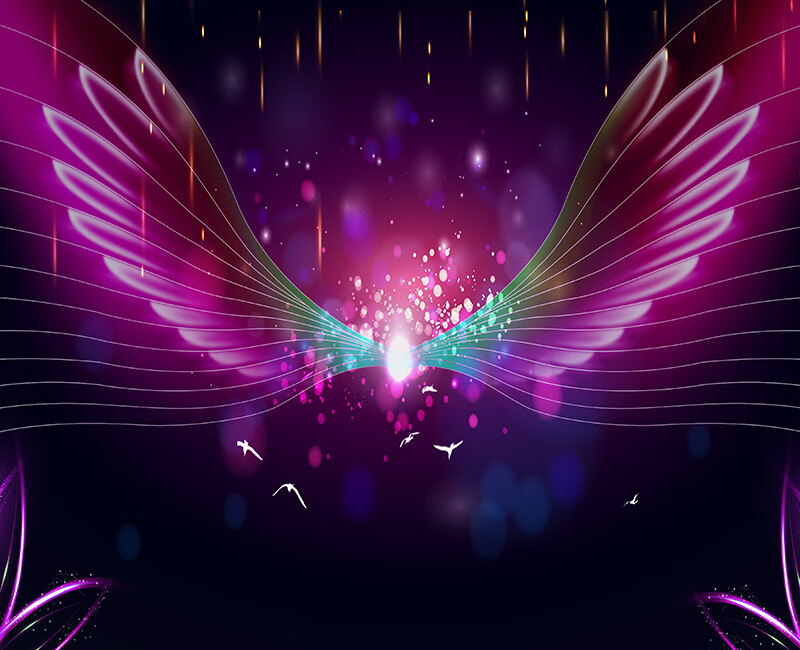 漂傲新款唱歌主播背景布3d直播间快手墙纸男舞台炫酷打碟星空直播的 2