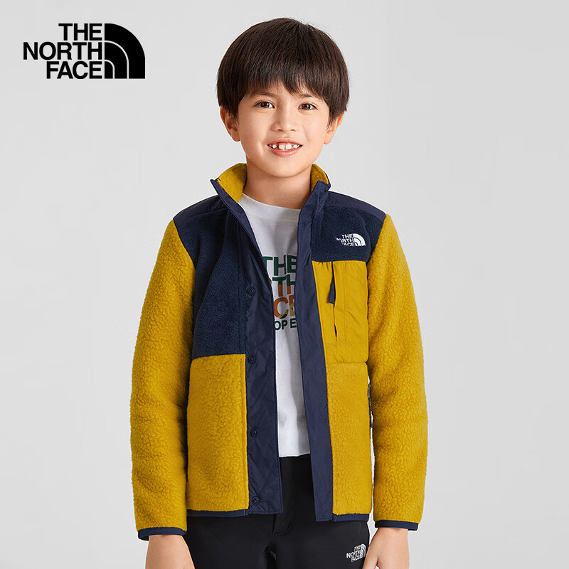 the north face北面童装2021秋冬新款男童抓绒羊羔绒外套保暖5aaw 1s3