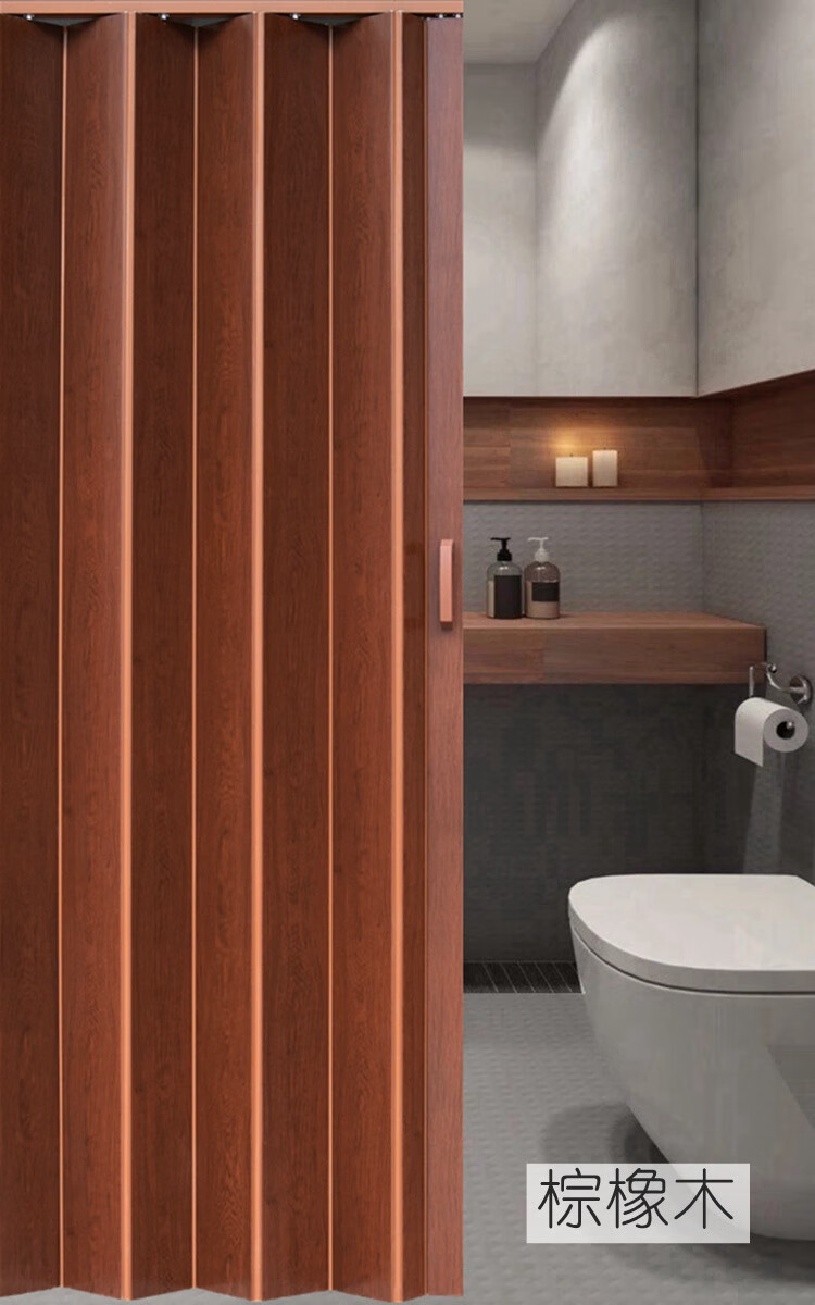 珑珠铝合金折叠门推拉门开放式隔断无轨道厨房卫生间阳台隐形伸缩移门