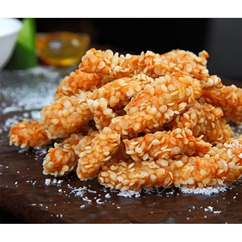 虎钢馋雪花鸡柳黄金无骨鸡肉排条油炸小吃半成品香酥鸡米花冷冻调理