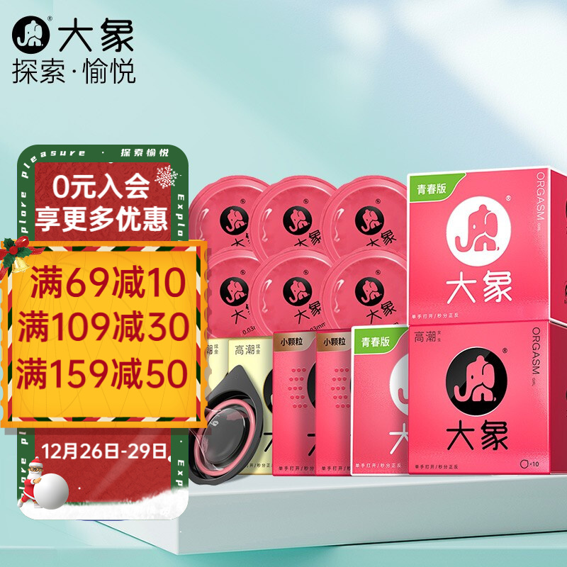 价格走势：大象避孕套003超薄润滑安全套性价比高