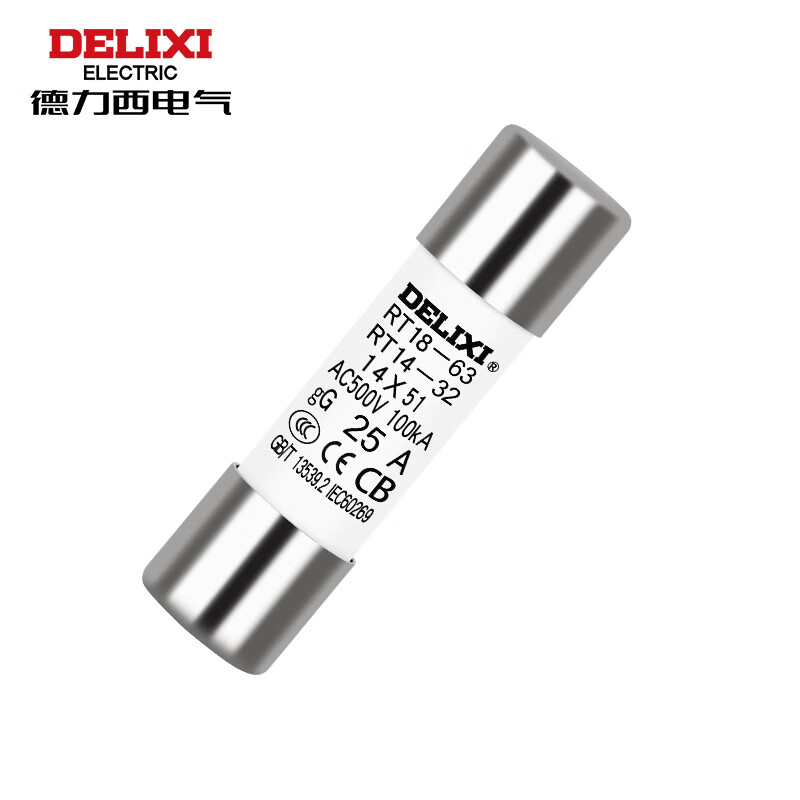 德力西电气(delixi electric)熔断器 rt14(rt18)Φ14x51体25a