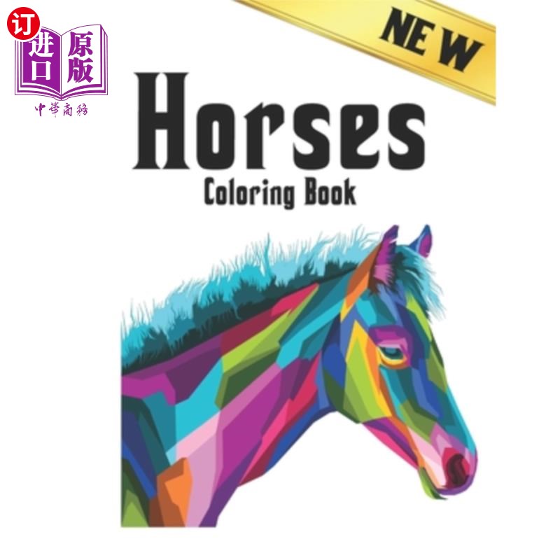 sided horse designs coloring book hor 新的着色书马:50单面马设计