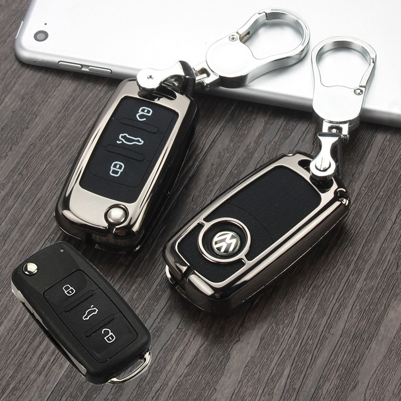 适用2018款大众新速腾钥匙套老速腾汽车遥控保护扣包1.4t男1.