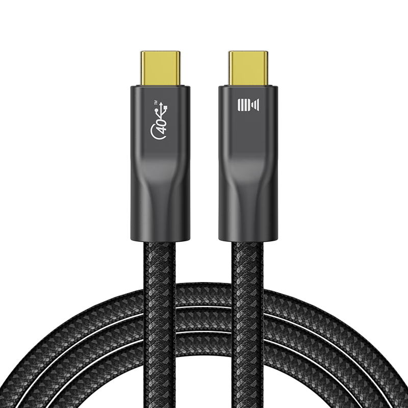 ������ ����ͭ����USB4ȫ����type-c����˫ͷ240W���40Gbps������Ƶ��ƻ����Ϊ���� USB4������ͭ����+8K60HzͶ��+40Gbp 1.5��