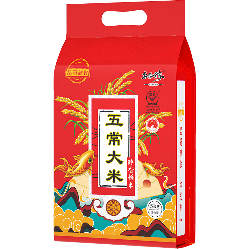 plus会员：品冠膳食 五常大米 东北大米 10斤