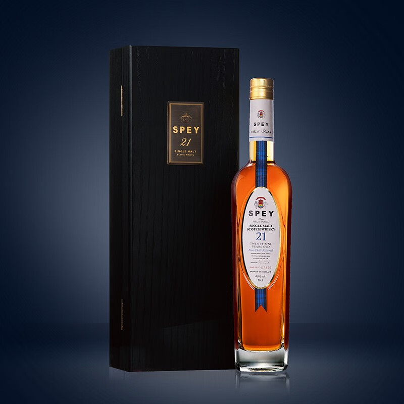 诗贝(spey)spey 诗贝21年 单一麦芽苏格兰威士忌  原瓶进口洋酒 烈酒