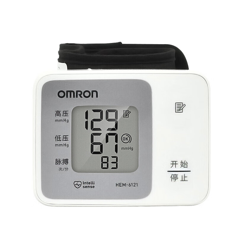 欧姆龙(omron)电子血压计hem-6121 全自动家用老人手腕式量血压 压