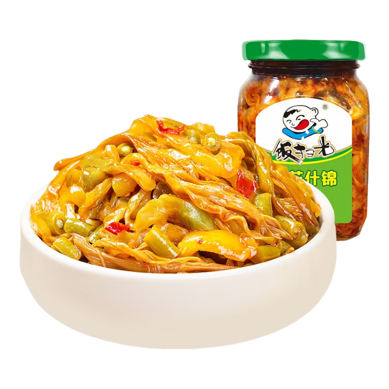 饭扫光榨菜 黄花什锦352g 下饭菜 香辣咸菜泡菜 拌饭拌面调味料