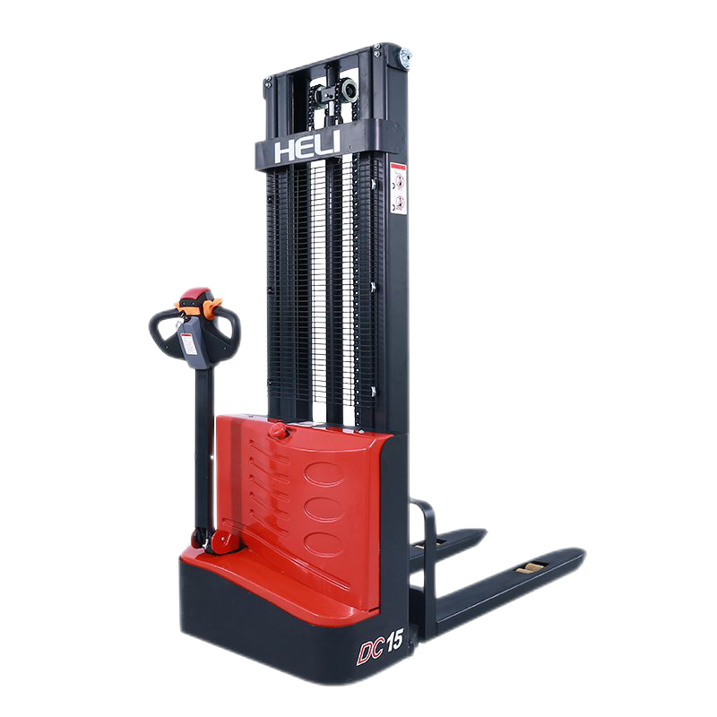 杭叉合力電動(dòng)叉車1.5噸CDD15J步行式電瓶堆高車液壓堆垛車托盤車 合力站架式1.5噸3米
