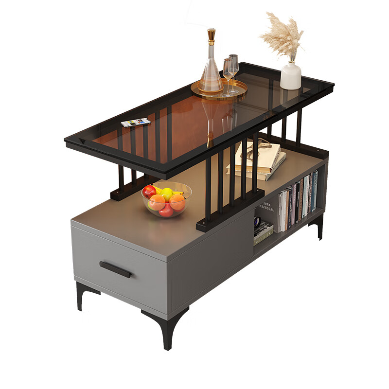 胖东来同款沙发边几侧边柜柜客厅边几角几轻奢侧边柜极简茶几代购 白柜+茶玻璃 80_30【3c认证钢化