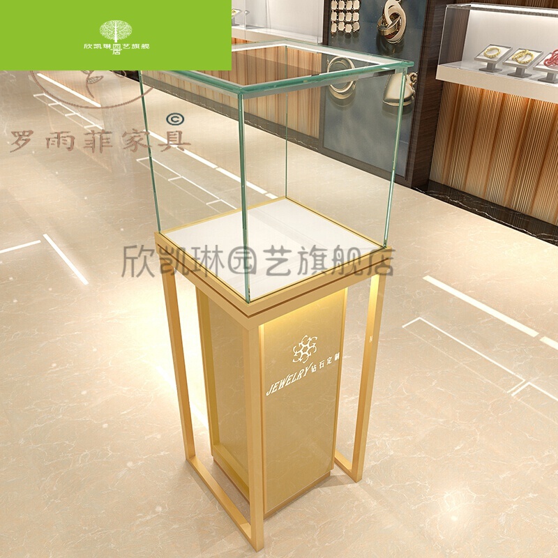 玻璃货柜珠宝样品柜台首饰展柜精品展示柜产品展示架透明陈列柜子远