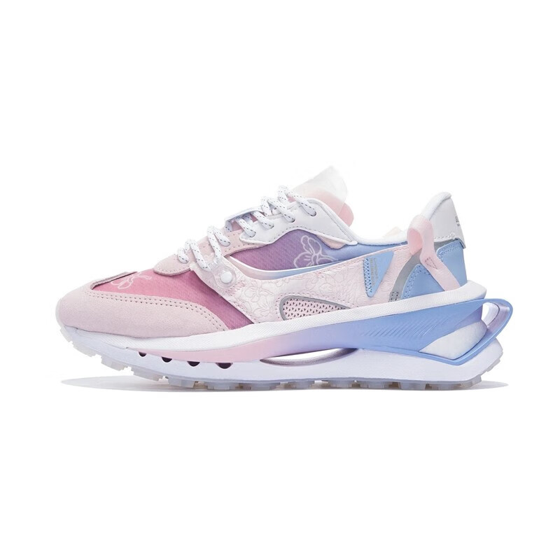 李宁(li-ning)樱花鞋女鞋2022新款方圆92潮流低帮休闲鞋运动鞋agcs122