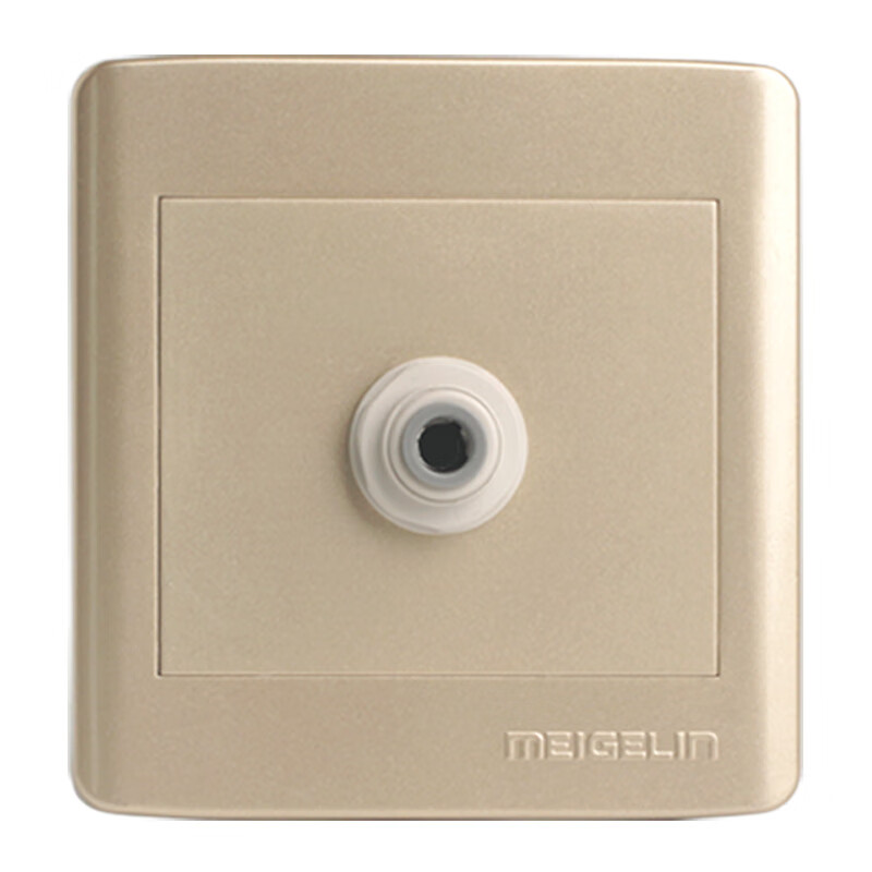 矮牵牛净水器2分pe管家用壁挂式管线饮水机墙壁暗盒插座面板 香槟金