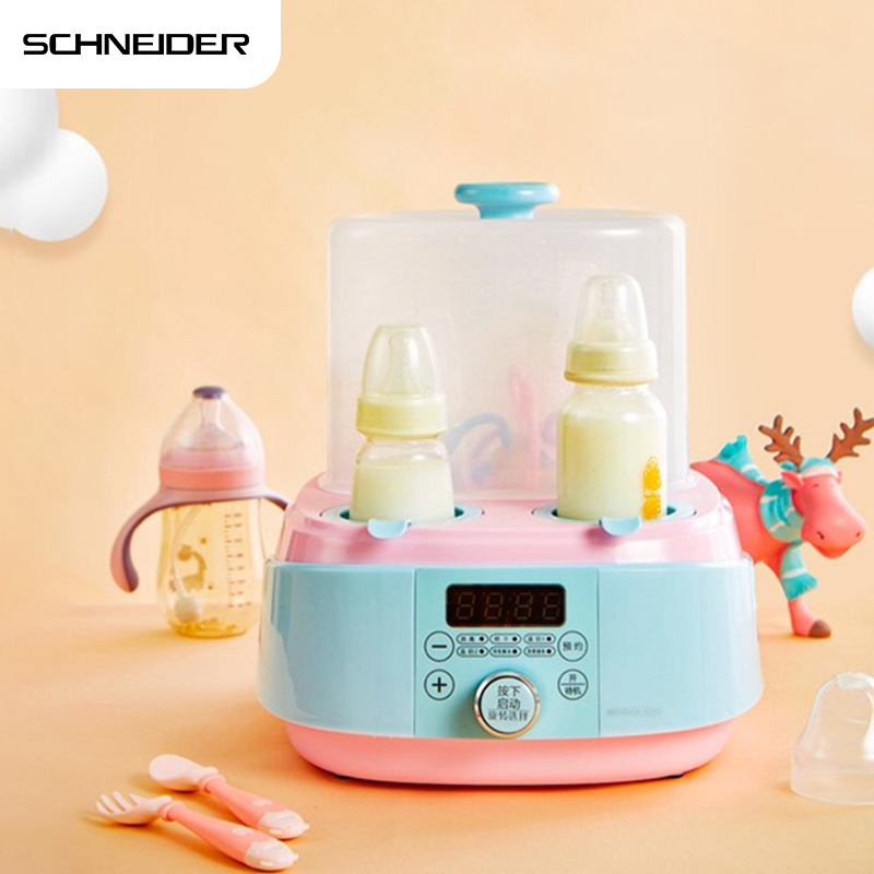 施耐德（SCHNEIDER）婴儿奶瓶消毒器带烘干三合一宝宝恒温暖奶器大容量二合一温奶器多功能调奶器蒸汽消毒锅