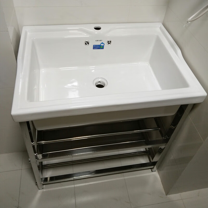 粟慄陶瓷洗衣池阳台家用 洗衣盆台盆洗衣台洗手盆洗手台水池水槽老式