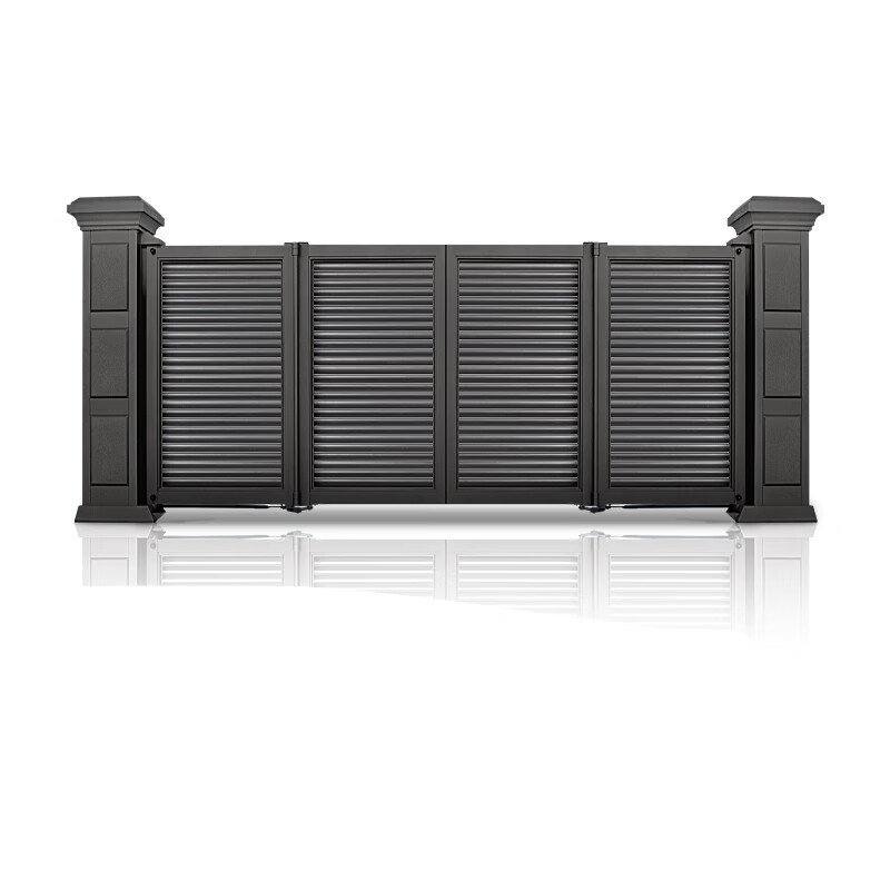 奔新农悬浮折叠门别墅庭院大门电动院子大门家用铝艺大门户外乡村大门