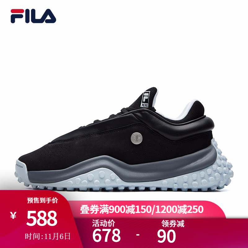 fila x mihara 斐乐男鞋官方老爹鞋男2021春季休闲运动男波点鞋蔡徐坤
