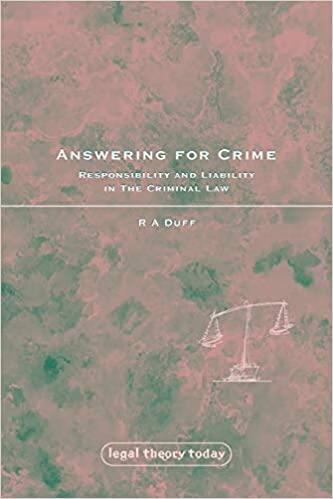 预订 answering for crime: responsibility and liabili