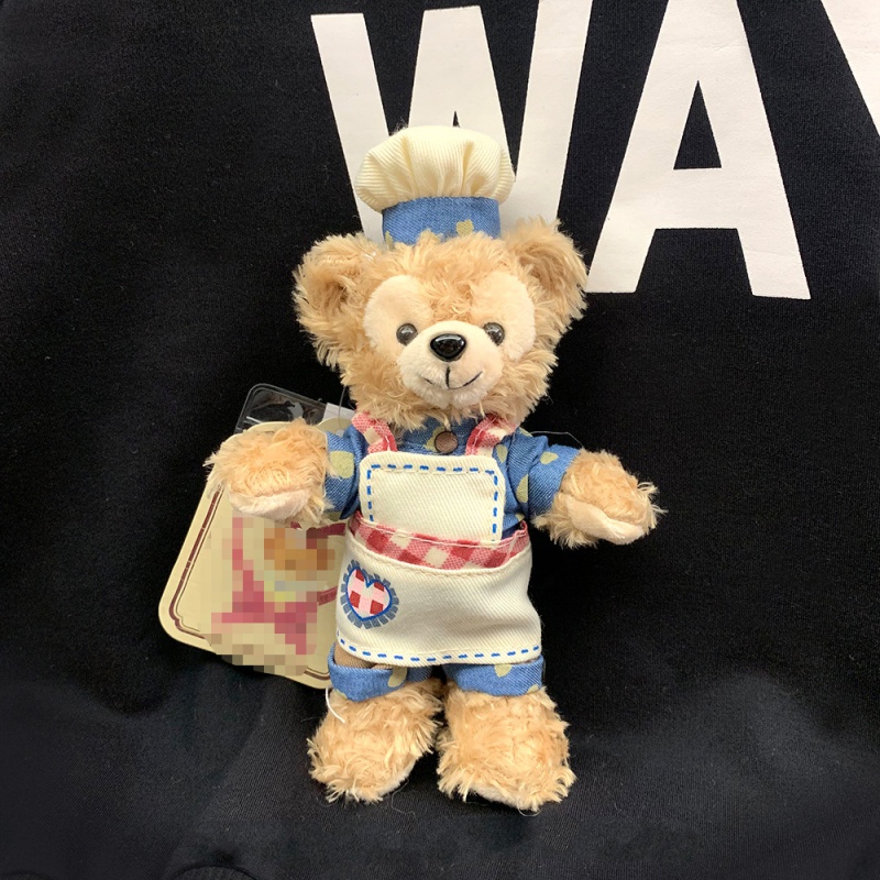 disney大衣星黛露公仔挂件雪莉玫达菲熊毛绒娃娃包包挂饰钥匙扣定制款