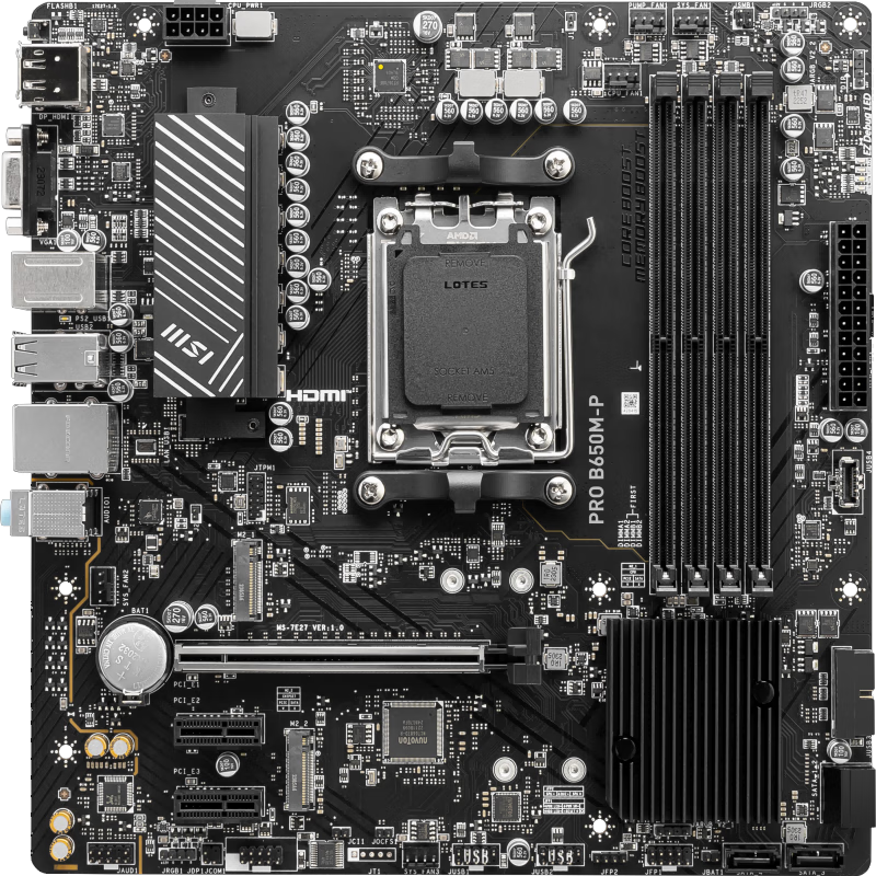 MSI 微星 PRO B650M-P DDR5电脑主板 支持CPU7950X/7900X/7800X3D/7500F (AMD B650/AM5接口）