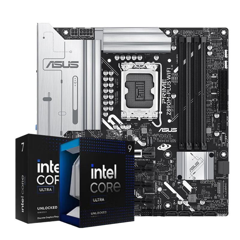˶ Intel Ultra 5 245KFuװ Ultra 7 265KF/7 265K/9 285K  Z890CPUװ ˶ PRIME Z890M-PLUS WIFI Inteʵ3499Ԫ