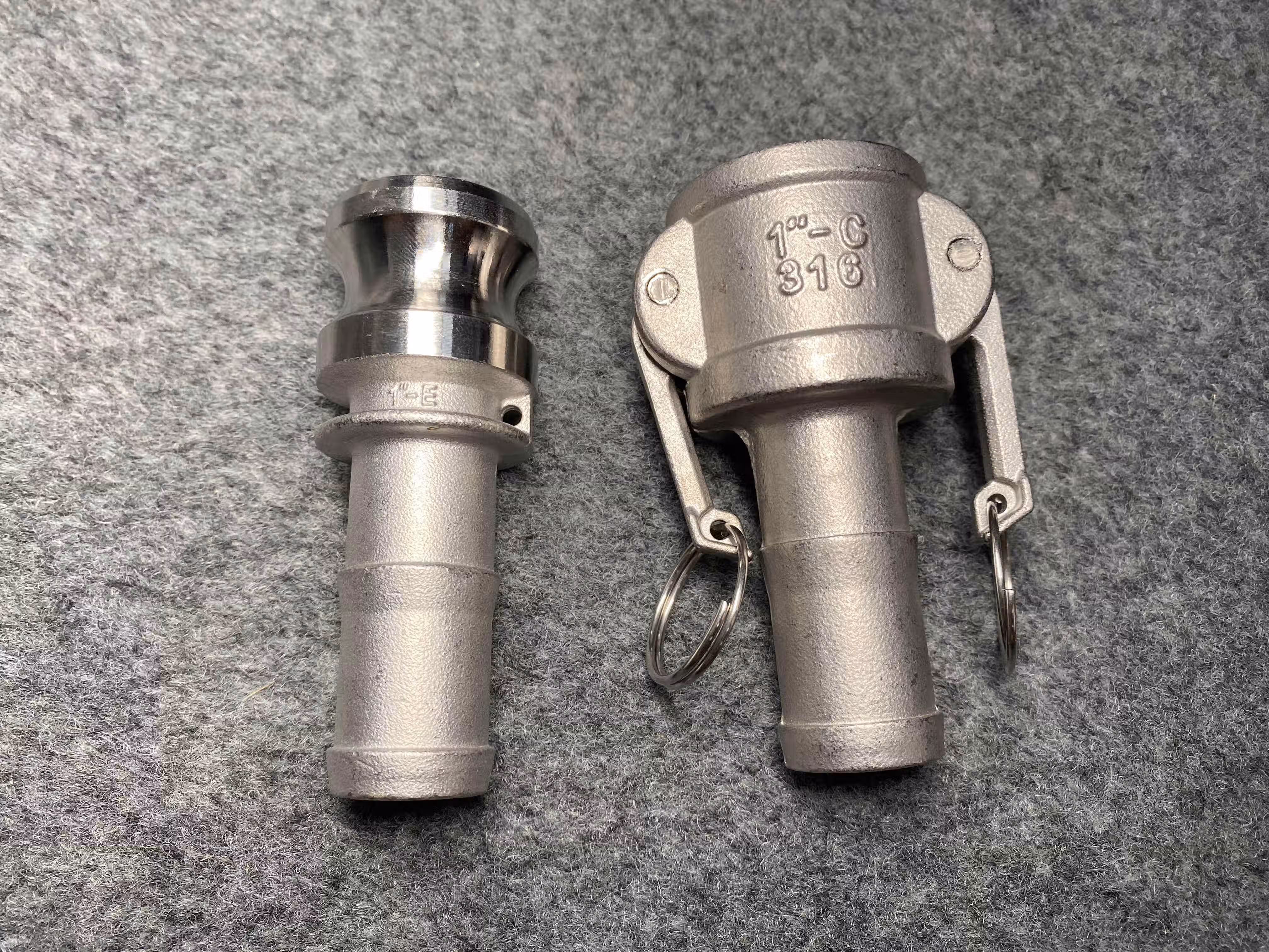 316不锈钢快速接头c型e型1寸2寸3寸4寸水管油管气管快速接头 304材质