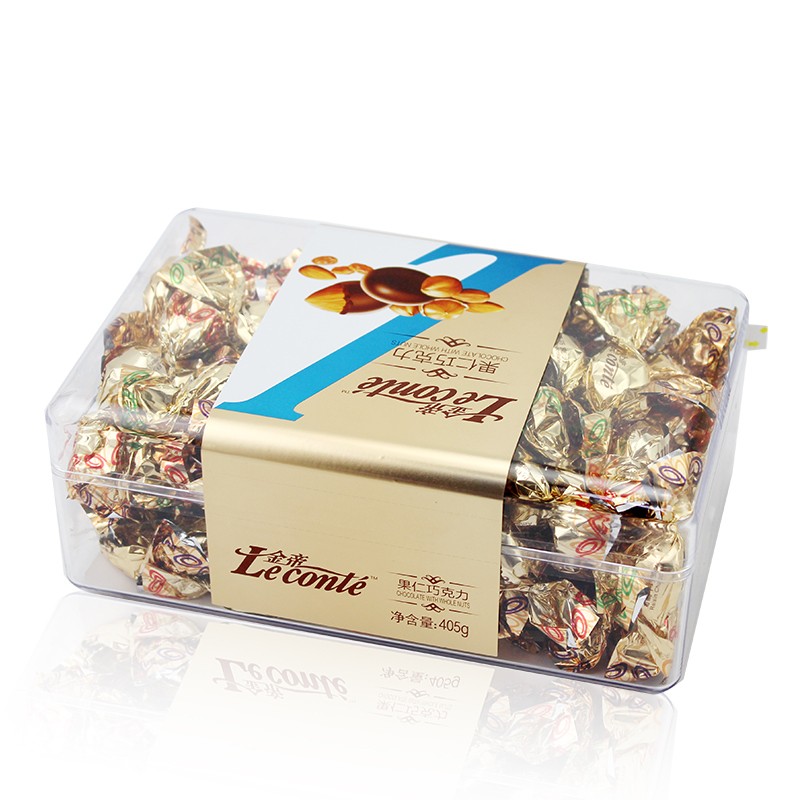 金帝果仁夹心巧克力金球405g盒装儿童休闲零食送女友生日礼物喜糖
