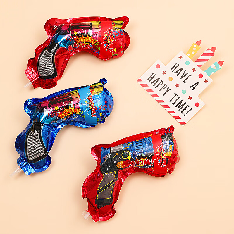 儿童网红手持生日派对气球礼花枪充气创意聚会节庆日氛围玩具 礼花枪