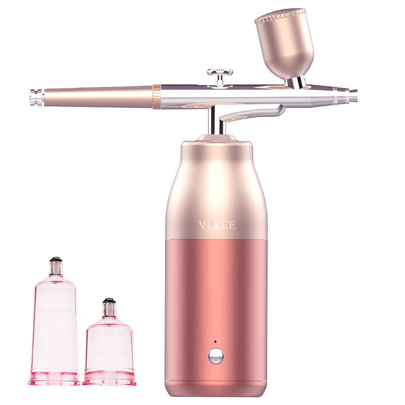 VLVEE 注氧儀家用納米噴霧補水儀器手持高壓水光臉部美容儀生日禮物女生實(shí)用送女友 尊享款香檳金【可噴爽膚水精華+2檔可調+智能定時(shí)】