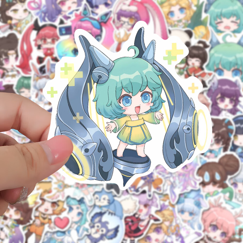 蔡文姬王者荣耀q版人物贴纸手游周边爆款diy手机壳ipad行李箱贴画