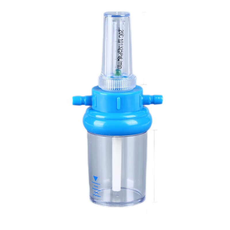 登月 濕化杯醫(yī)院吸入器氧氣瓶通氣家用濕化瓶壓力表吸氧機水杯浮標式加濕瓶流量瓶 連接管+濕化瓶+氧氣管
