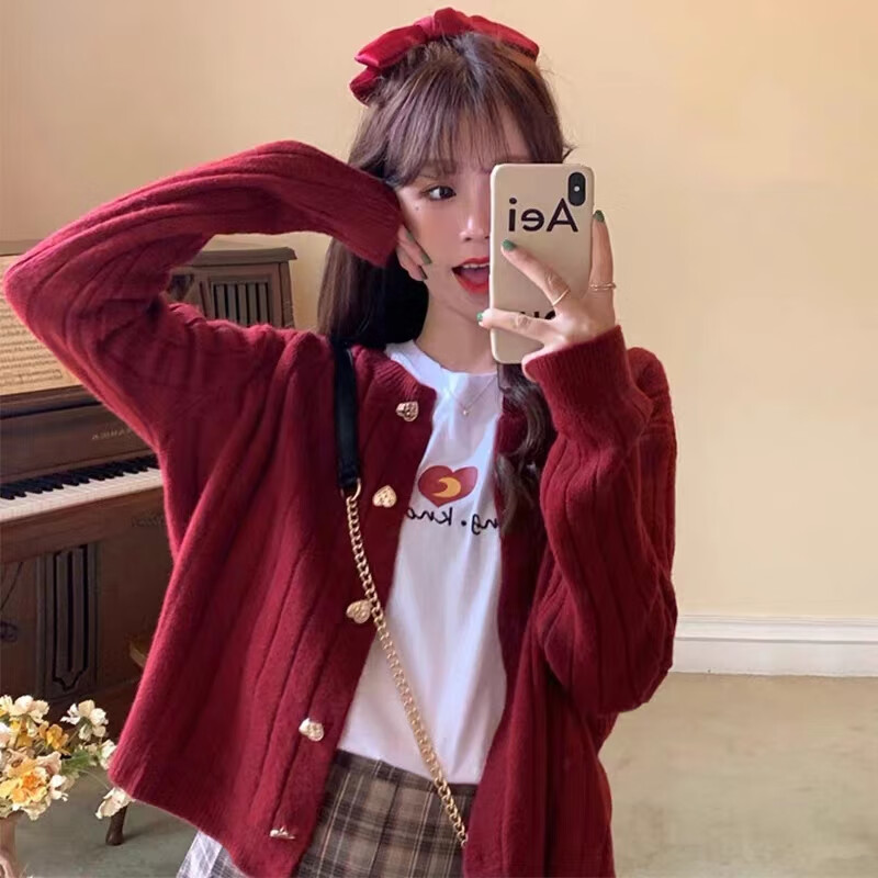 Halo Queen针织开衫慵懒风毛衣女宽松外穿春秋学生上衣女 HW27Z22高性价比高么？