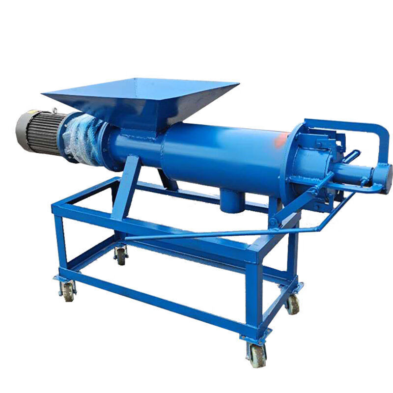 定制定制适用猪粪牛粪鸡鸭粪便螺旋挤压干湿分离机环保养殖专用粪便