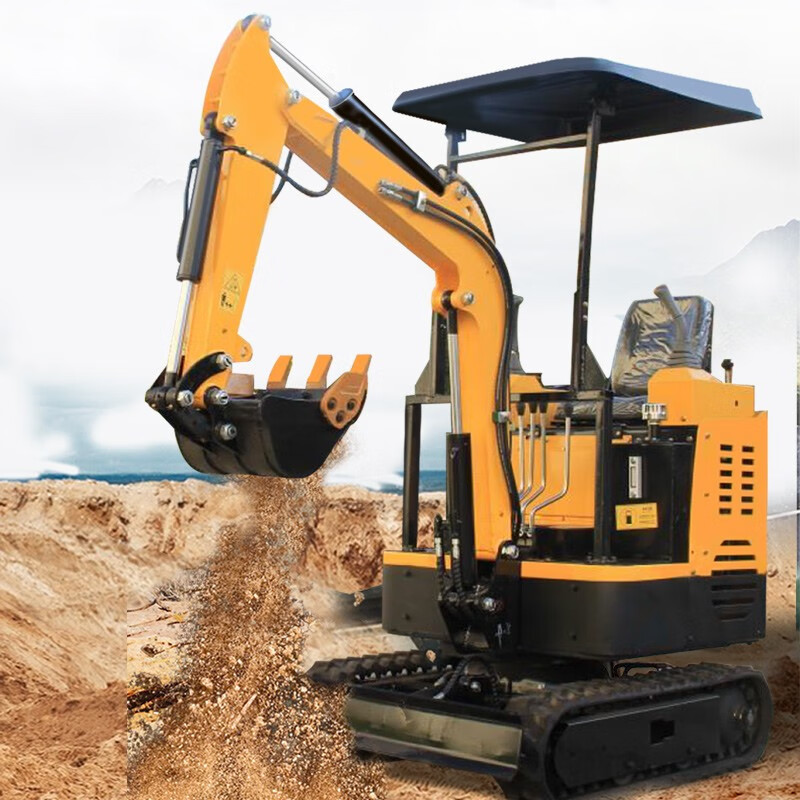 小型挖掘机家用挖土农用微型小挖机多功能果园勾机挖掘机微挖 08小型