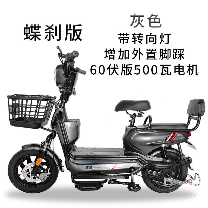 嘉陵新款60伏v48v电动车电瓶车成人国标电动车自行车代步锂电车池 六