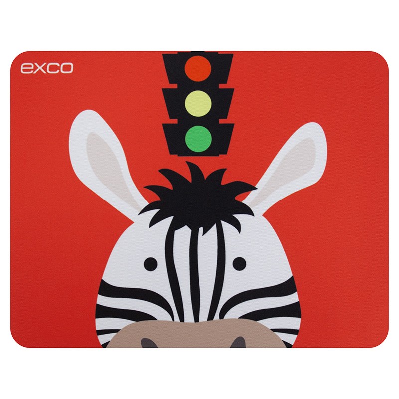 宜适酷(EXCO)斑马哥鼠标垫小号 细面游戏动漫卡通可爱笔记本电脑办公小鼠标垫便携可水洗凑单0297