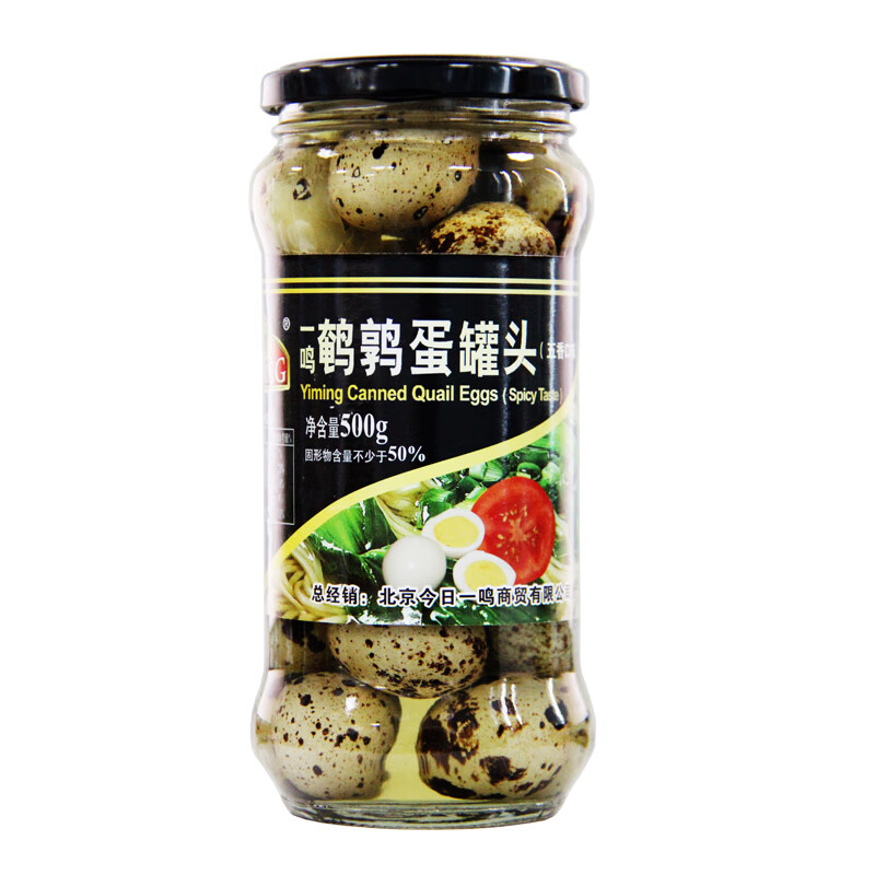 yiming 一鸣 鹌鹑蛋罐头 五香味 500g/瓶