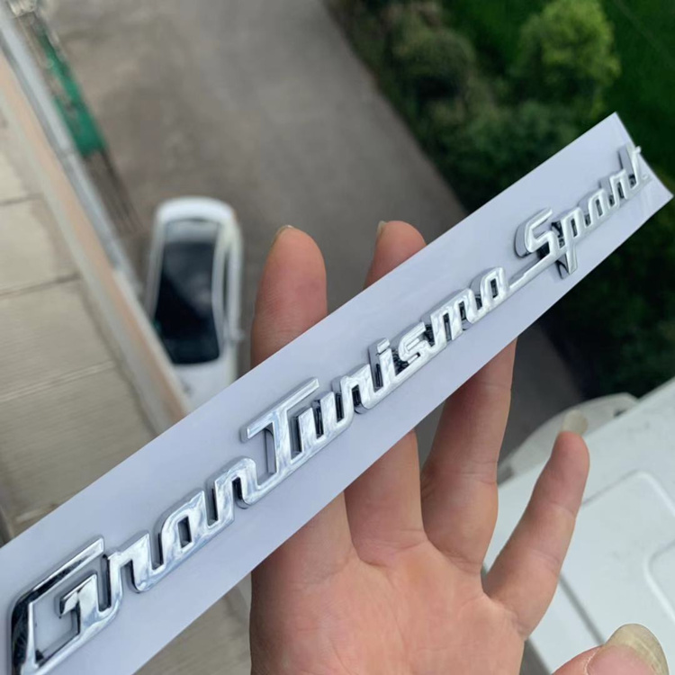 蔻均缕专用于玛莎拉蒂gt车标后尾箱标后备箱英文字母标中网标叶子板侧