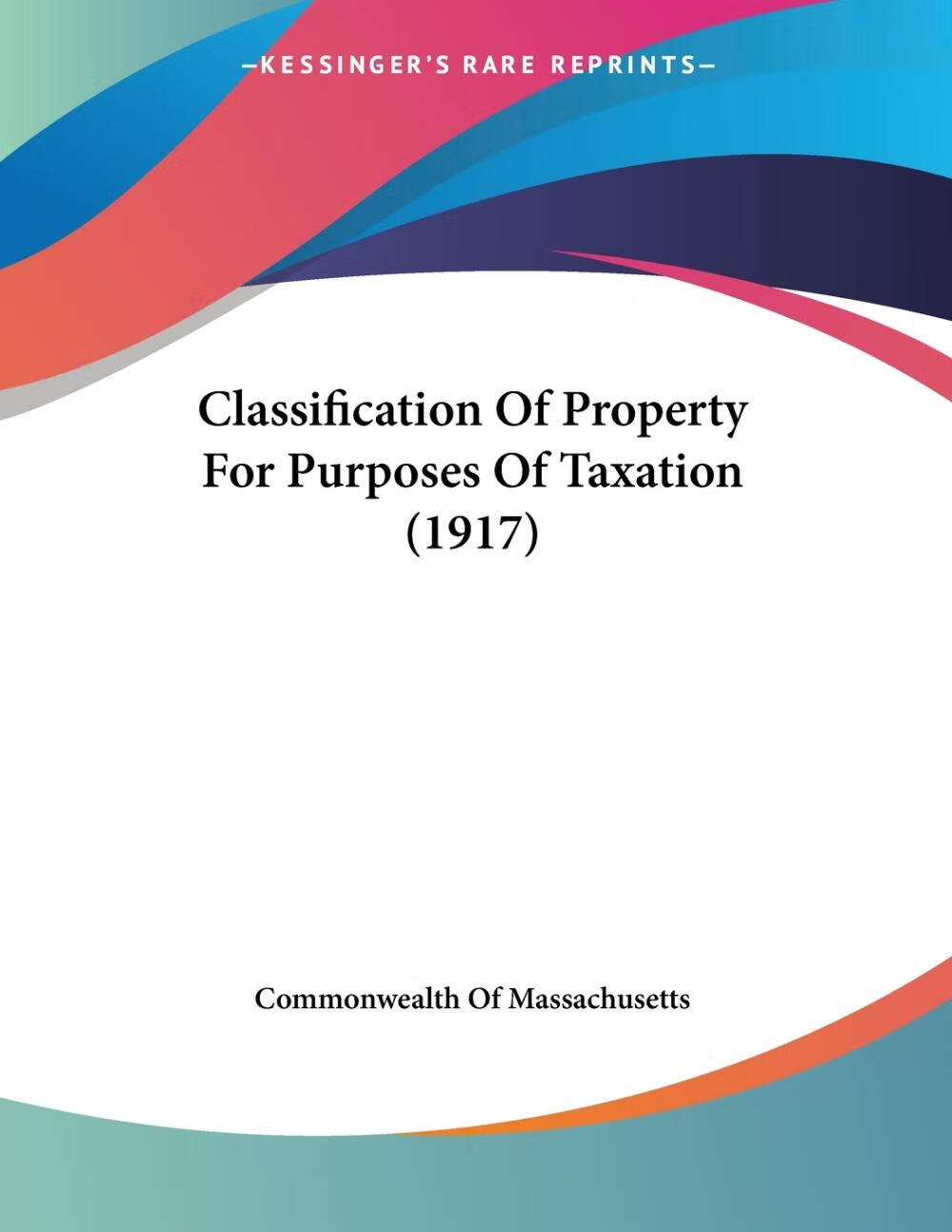 按需印刷】classification of property for purposes of taxation