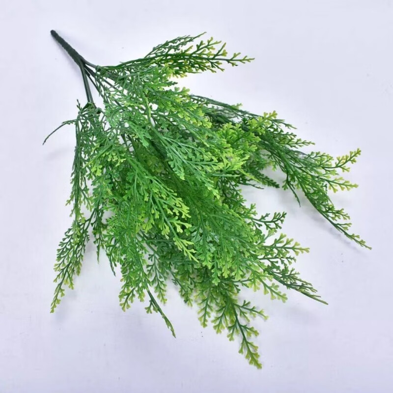 仿真植物婚庆背景墙墙配材插花艺仿真绿植塑料水草盆栽插花配材 深色排草波斯