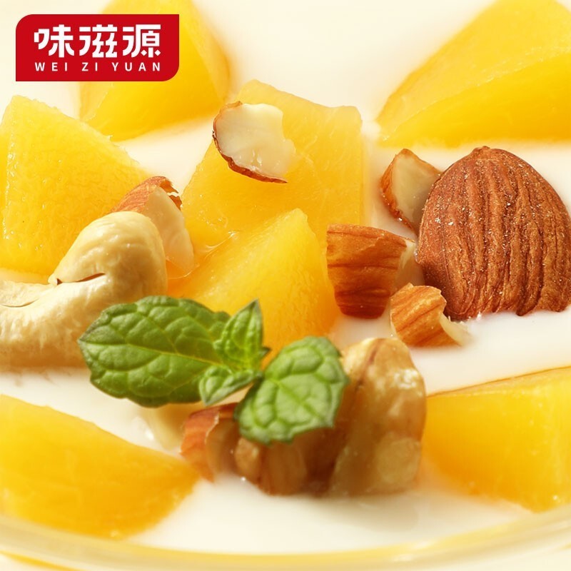 味滋源休闲零食小吃组合 宅家出游特产小吃 饱腹代餐 黄桃罐头425g 2件