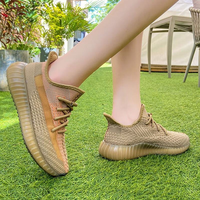 零度闽立发范思哲轻奢女鞋飞织椰子鞋女2024夏新款轻便网面350情侣