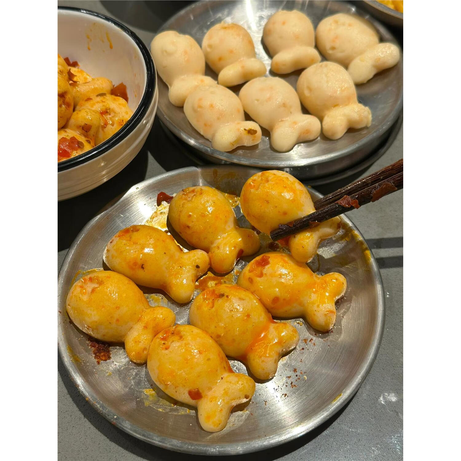 吉凯达小鱼形飞鱼籽鱼豆花200g鱼丸关东煮麻辣烫火锅商用食材 飞鱼籽