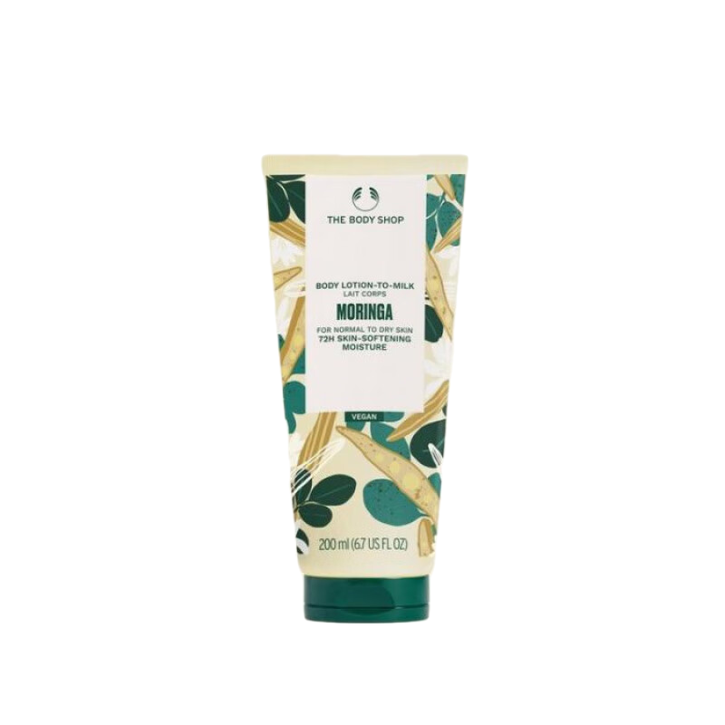 美體小鋪（The Body Shop）辣木身體乳液舒緩光滑軟化滋養(yǎng)肌膚潤(rùn)膚露200mlp083044 NO COLOUR 6.76 FL OZ