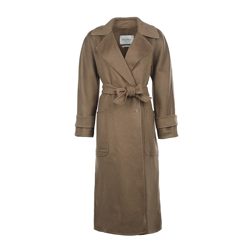 麦丝玛拉(maxmara) 女士  山羊绒长款大衣10160329000feluca 咖啡色