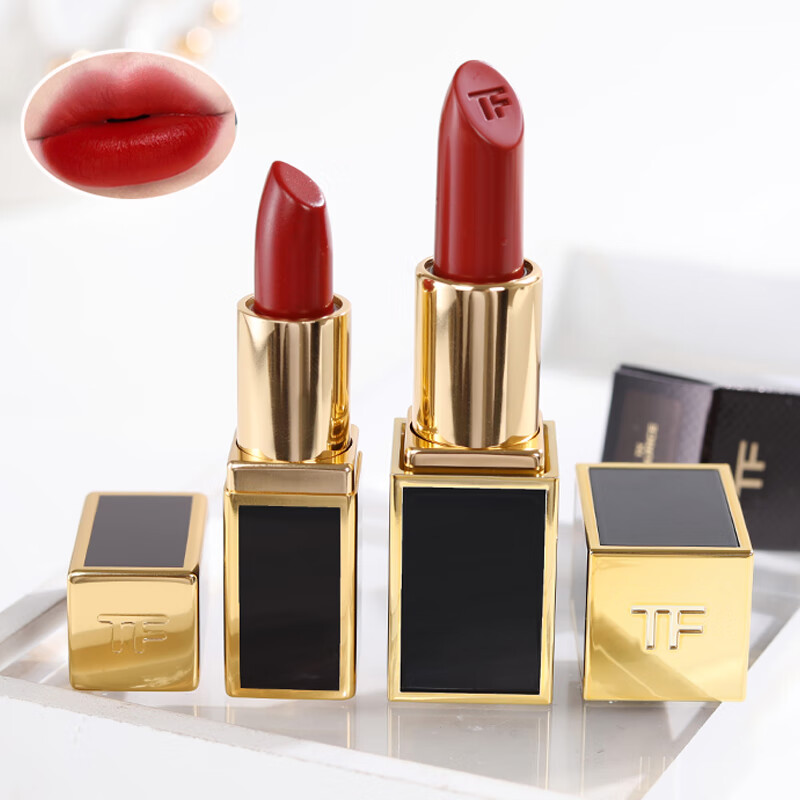 奶油显白不脱妆送女友情人节生日礼物 专柜tf烈焰幻魅唇膏小样16#1g