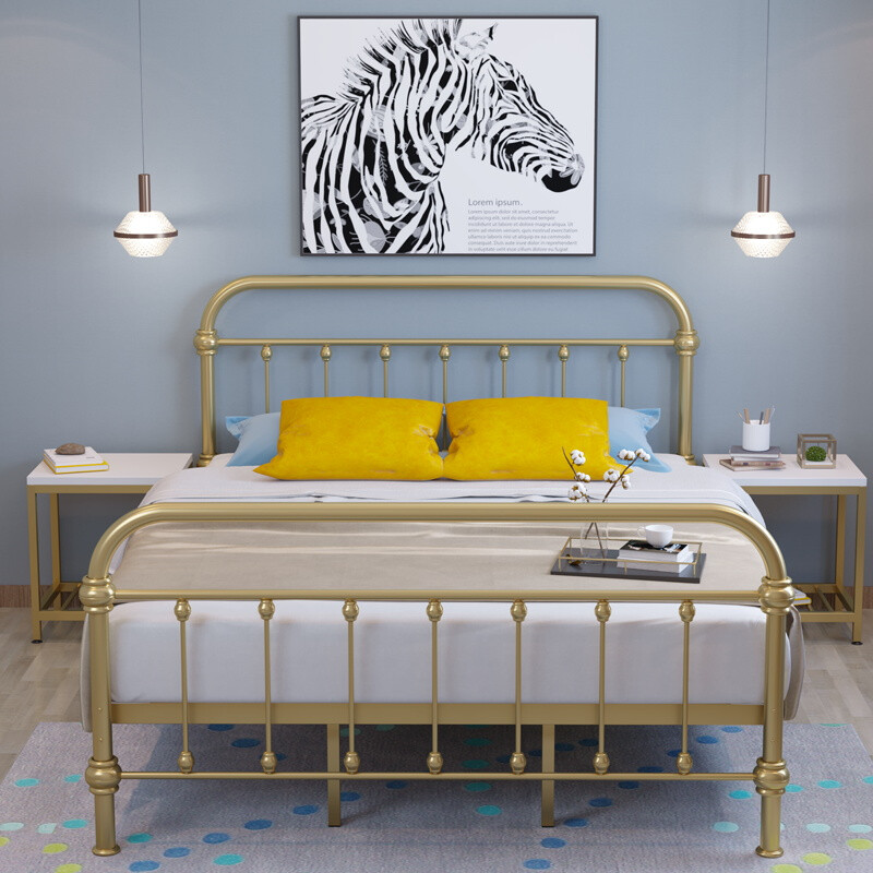 韩菲尔 床1.8米铁床现代简约铁艺床1.